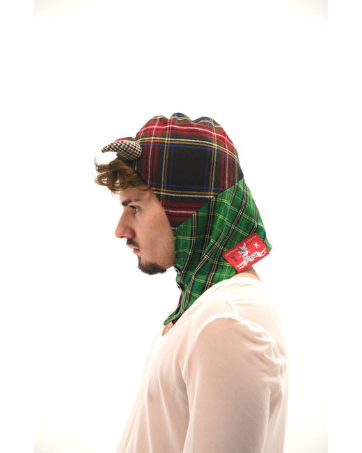 Castaneda Green Button-Up Balaclava