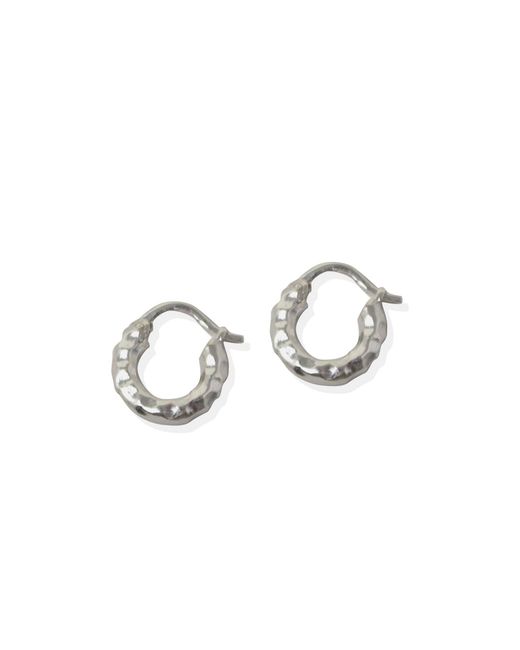 Vintouch Italy Blue Starfish Cameo Hoop Earrings