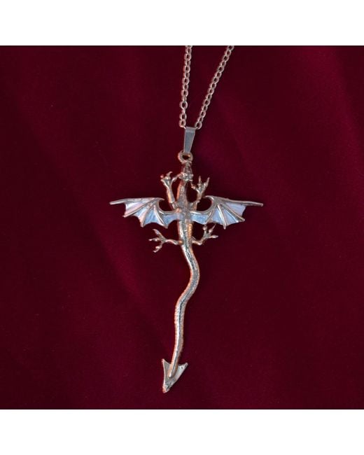 Simon Kemp Jewellers Metallic Dragon Pendant Eighteen Carat On