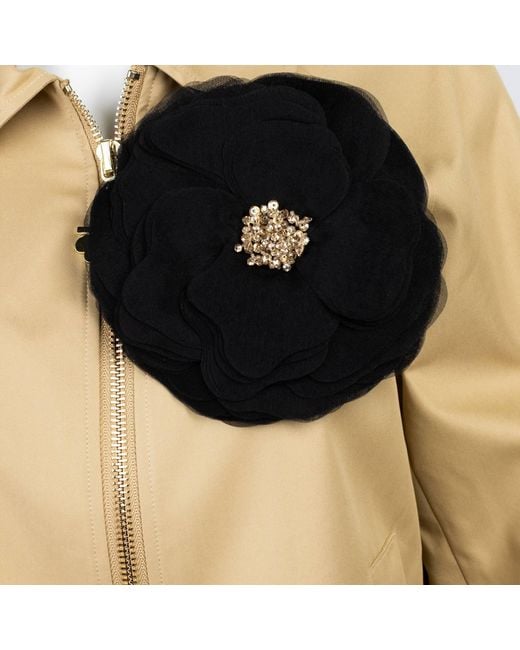 House of Laines London Natural Neutrals Laines Couture Hand Embellished Organza Flower Trench
