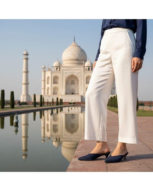 Beautiisoles by Robyn Shreiber Made in Italy Blue Gal Mule
