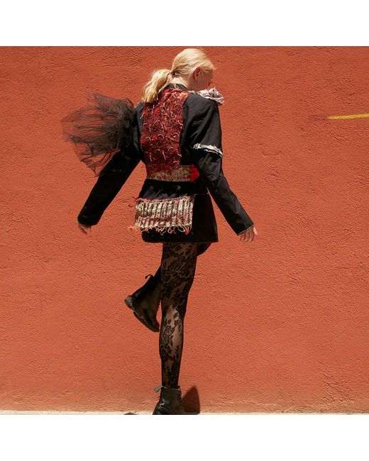Miro Misljen Black Avant-Garde Patchwork Blazer – Upcycled Art Jacket