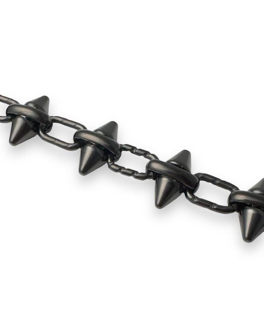 Jagged Halo Jewelry Metallic Barbie Chain Necklace Rhodium