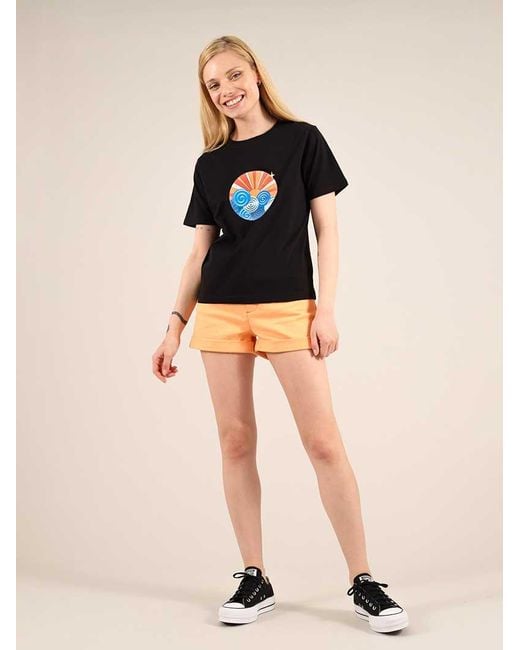 blonde gone rogue Black Sunset Graphic Print T-Shirt, Organic Cotton