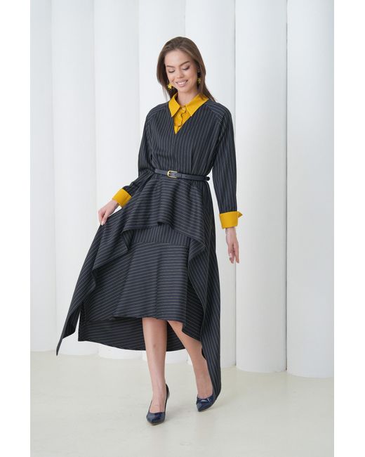 Lumina Eligma Blue Aurelia Sculpt Dress