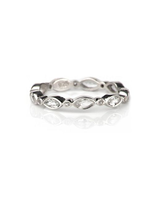 The Jewellery Store London White Eternity Band With Topaz