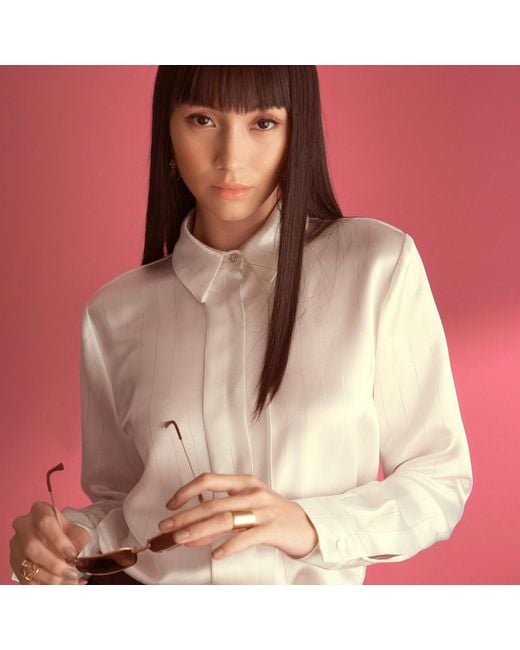 Emma Wallace White Vertic Shirt