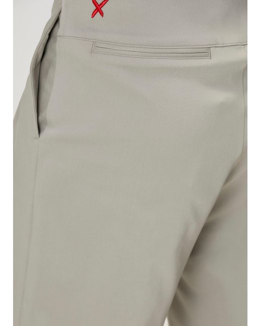 Pcfg Gray Neutrals Cotton Woven Short With Zip for men