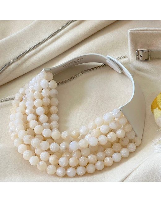 Fairchild Baldwin Natural Neutrals Bella Stone Champagne Necklace