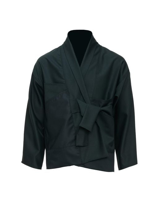 MOE Green Pine Wool Vest Jacket