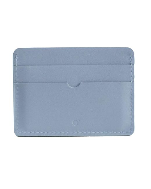 godi. Blue Handmade Leather Card Case