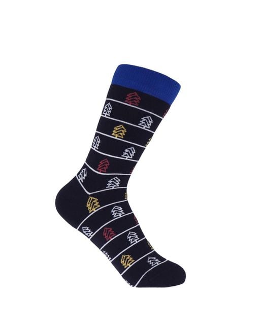 Peper Harow - Made in England Blue Frosty Christmas Socks Three Pack