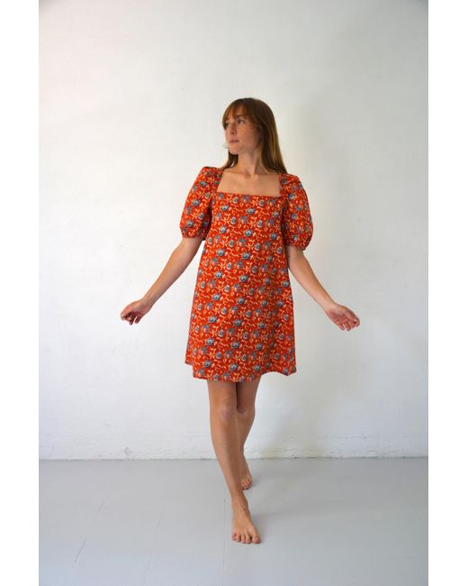 Mind Traveler Orange Bruna Lily Dress