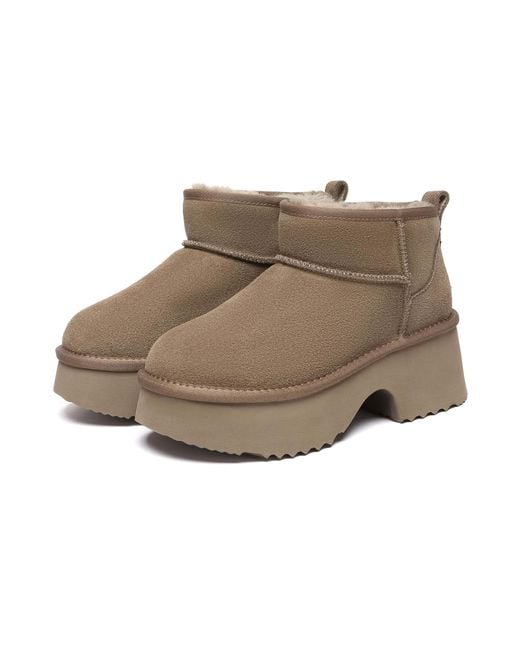EverAu Australia Brown Neutrals Nicobar Mid Boots