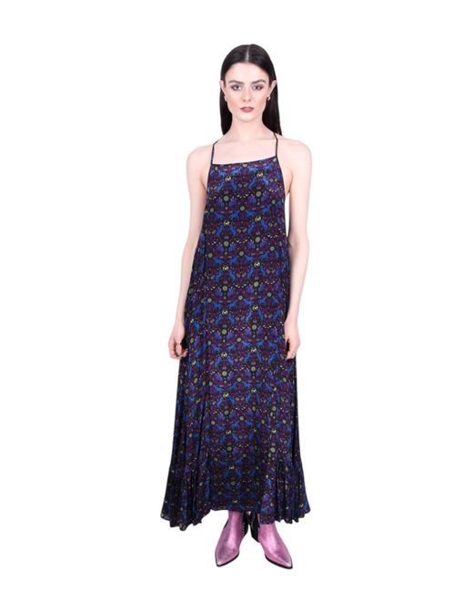 Any Old Iron Blue Soft Mini Rider Adjustable Dress