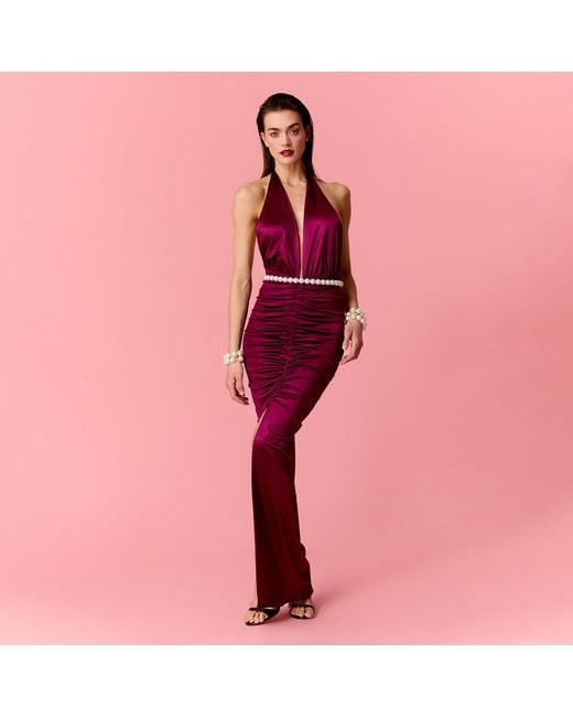 Nur Karaata Red Charlotte Dress