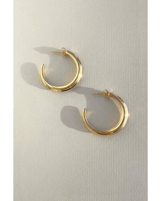 Astor & Orion Metallic Crescent Hoops Large