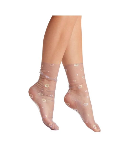 HIGH HEEL JUNGLE by KATHRYN EISMAN Multicolor Hologram Daphne Sock