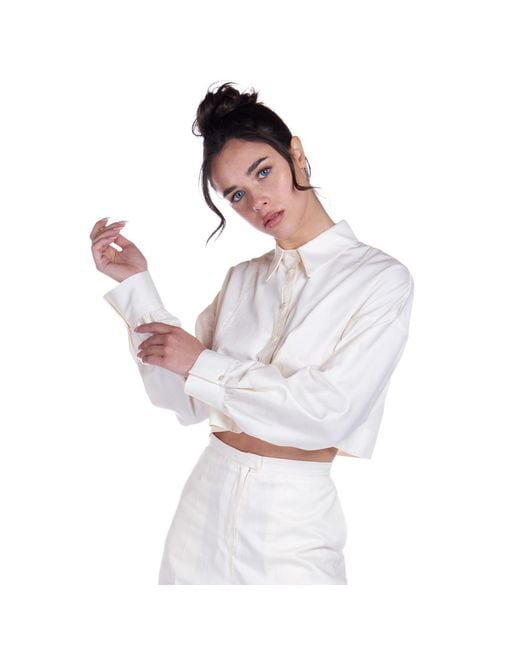 Sofia Tsereteli White Short Cotton Shirt