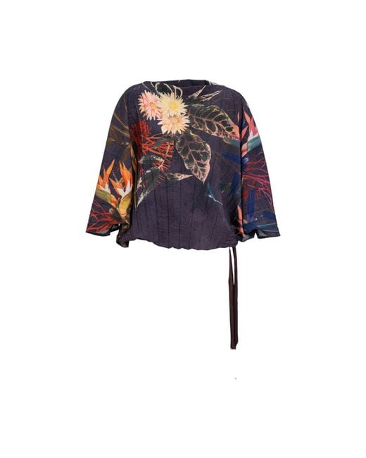 ARTISTA Blue Grace Pleated Blouse