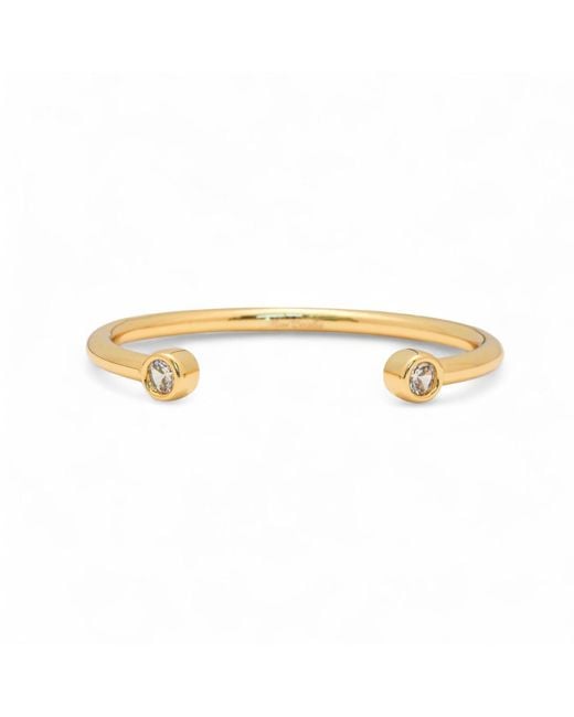 Miss Cecilia Metallic Twin Spark Cuff Bangle