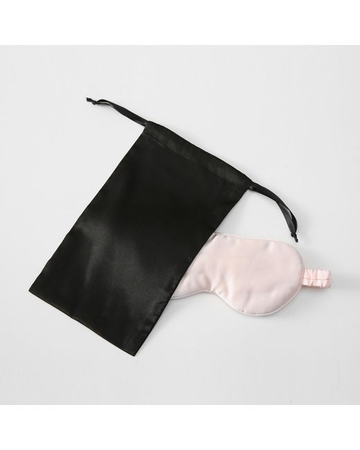 Soft Strokes Silk Pink Pure Mulberry Aviator Style Silk Eye Mask Set Of Two