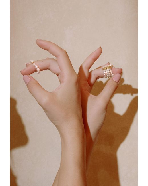 Lavani Jewels White Hana Pearl Ring