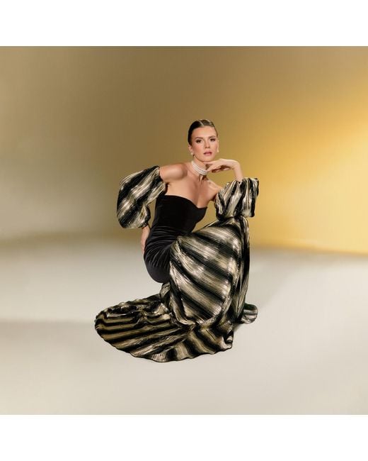 Nur Karaata Black Bastille Gown