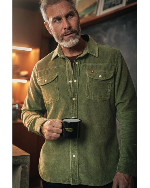 &SONS Trading Co Green Sunday Shirt Corduroy Army for men