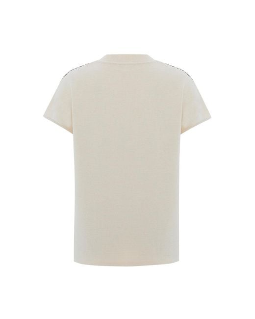 Exquise Gray Penny Sleeve Crew Neck Blouse