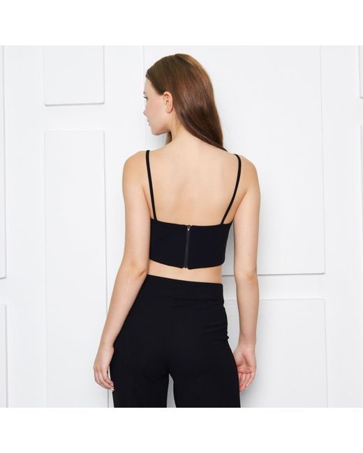 Ariana Bestepe Blue Caia Crop Top