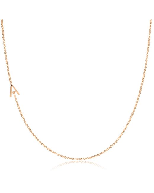 Maya Brenner Metallic 14K Asymmetrical Letter Necklace