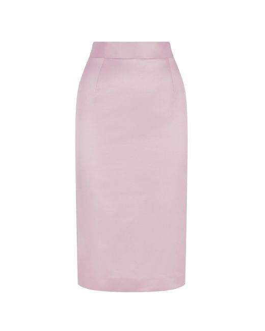 Femponiq Pink Cotton-blend Sateen Pencil Skirt