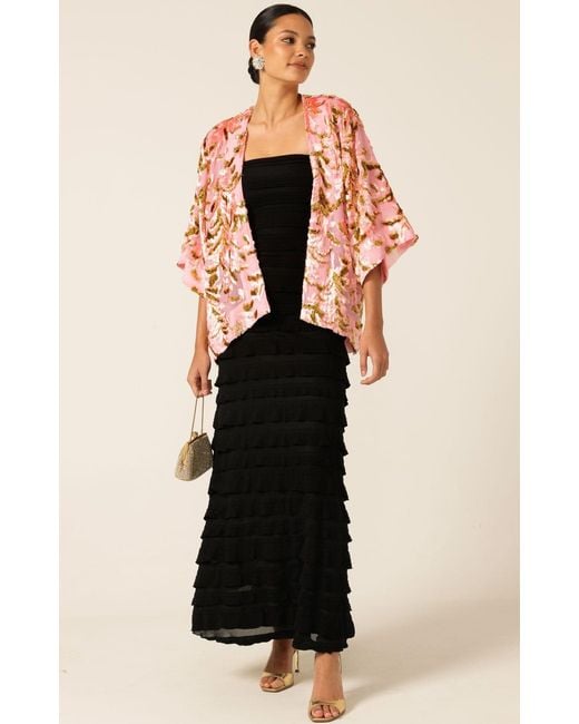 SACHA DRAKE Red Blossom Kimono