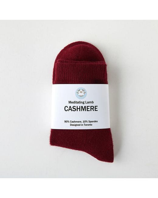 Soft Strokes Silk Purple Cashmere Quarter-Length Socks Set Of Two