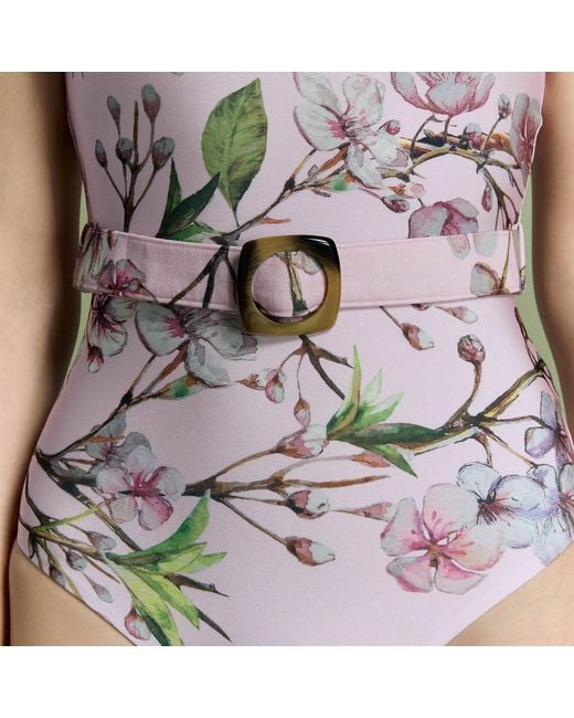 Nur Karaata Pink Marbella Muse Swimsuit