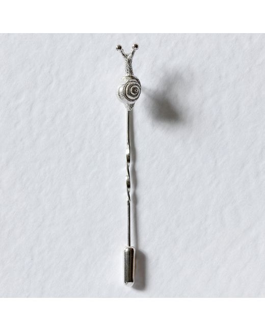 Lee Renee Metallic Baby Snail Tie Pin – for men