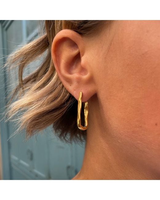 Karen Hallam Metallic Mae Hoops Plated