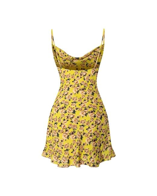 Sanctumum Yellow La Dolce Vita Floral Summer Dress