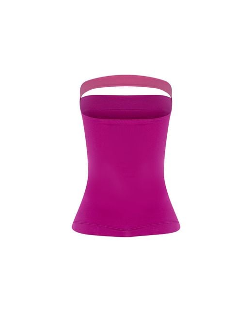 Herfetch Purple Neutrals Top-Fuchsia