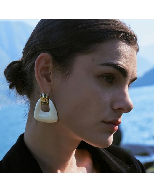 Retro Chic Metallic Ostuni Earrings
