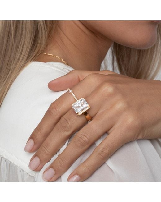Sif Jakobs Jewellery Metallic Plated Ring Roccanova Zirconia