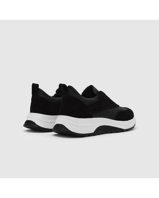 Ilvi Black Baar Suede Leather-Fabric Sneaker for men