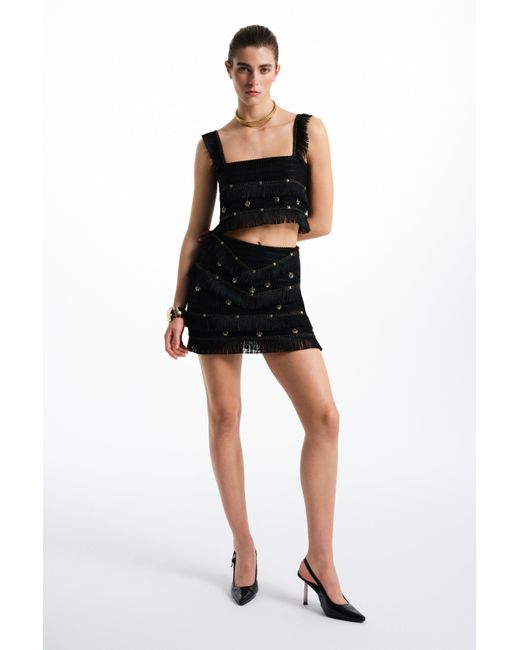 Saint Ones Black Echo Skirt
