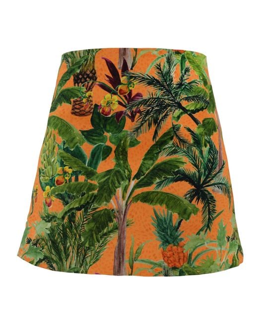 My Pair Of Jeans Green Pineapple Miniskirt