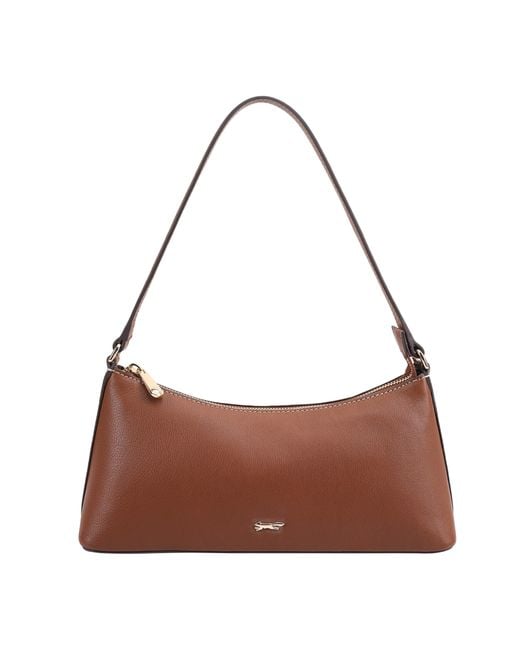 Paul Costelloe Brown Zoey Leather Shoulder Bag