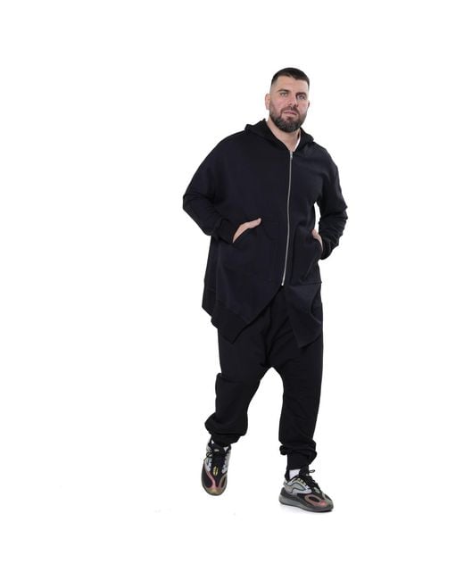 Metamorph Black Casual Drop Crotch Pants for men