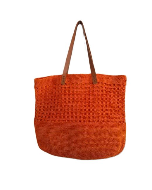 Springmoonatelier Red 'S Exclusive Endless Summer Raffia Handwoven Bag