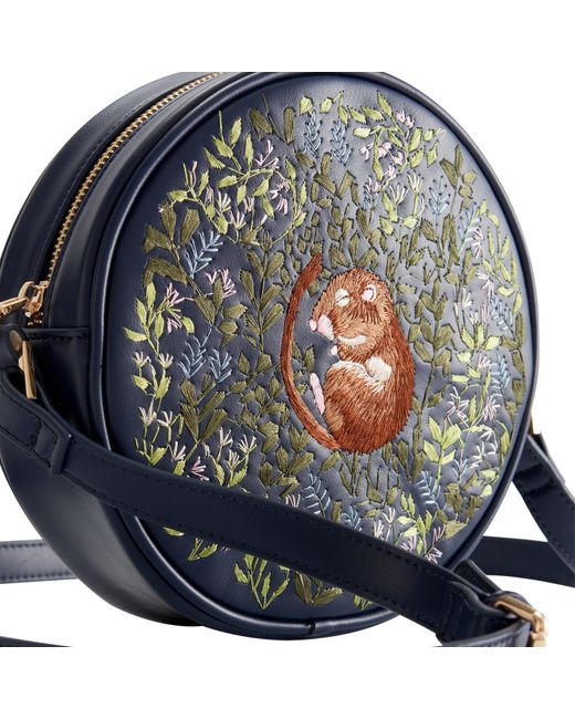 Fable England Gray X Chloe Giordani Dormouse Embroidered Round Saddle Bag