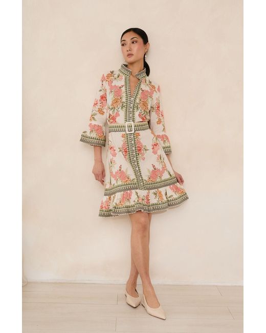 Raishma Metallic Neutrals Kaya Dress